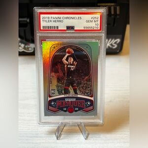 Tyler Herro silver rookie PSA 10 Card